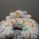 PILLANI Nursing Pillow for Breastfeeding, Breast Feeding Pillow with Security Fence for Enhanced Comfort, Baby Registry Search, Removable Cotton Cover, Adjustable Waist Strap, Newborn Pillow Supplies (Animals)