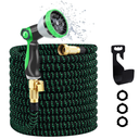 NEW 200FT BLACK EXPANDABLE FLEXIBLE GARDEN HOSE PIPE 