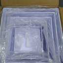 6 PCS Buffet Risers, Large Food Risers for Buffet Table, Display Stand Shelf for Party, Catering, Jewelry & Collectibles, White Acrylic Nesting Boxes for Food Display (10" 9" 8" 7" 6" 5")
