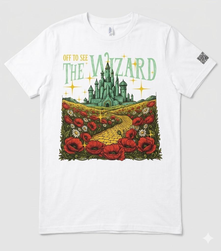 Yellow Brick Road We’re Off Wizard T-Shirt L