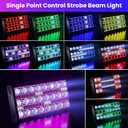 Betopper LF2405 300w Matrix Beam LED Strobe Effect Lights，Stage Lights Wash LED Strobe Light, Super Bright Large Flash Stage Lighting, DMX Dj Strobe Lights for Parties Club Disco Xmas etc