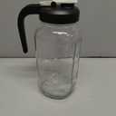 2 Quart Glass Pitcher with Lid - Mason Jar Pitcher with Filter Lid, Wide Mouth Jar Leak-proof Water Jug, Heavy Duty Glass Container for Water, Juice, Milk, Tea, Iced Coffee, and Drinks