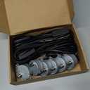 6PCS Synchronous Synchron Motor Turntable Motors 50/60Hz AC100~127V CCW/CW 4W with 7mm Flexible Coupling Connector and 6ft Power Cord Switch Plug for Cup Turner,Cuptisserie,or Guide Motor (2.5-3RPM)