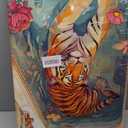 Tiger in Bathtub Canvas Wall Art Funny Animal Bathroom Painting Picture Wall Decor Maximalist Trendy Dopamine Aesthetic Poster Print Artwork for Bathroom Toilet Home Decoration, 16x24in