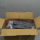 Garden Edging 100FT Landscape Edging with 60 Spikes for Lawn 1.5 Inch Tall (Black, 100FT)