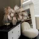 MISSPIN 11 PCS 28 inch Artificial Fall Pampas Decor Stems, Fall Decorations Table Indoor Outdoor Halloween Thanksgiving Farmhouse Arrangement Decorations for Front Door Wedding Centerpieces in Autumn (Papas Feathers)