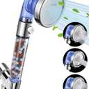 Luxsego Filtered Shower Head for Hard Water with Stop, High Pressure 4-Mode Shower Heads Built-in Power Spray to Clean Corner, Tub & Pets, Water Softener Handheld Shower to Remove Chlorine & Fluoride