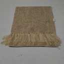 ZeeMart Beige Table Runners 60 Inches Long, Burlap Linen Style Rustic Farmhouse Table Runner, Boho Woven Dining Table Runner, 13x60 Inches, Oatmeal Beige