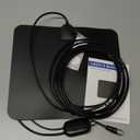 TV Antenna Indoor Long Range, Supports 4K 1080p Smart TV Signal Reception with Signal Amplifier 16ft HDTV Coax Cable