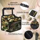 Camouflage Car Seat Organizer for Men, Waterproof Backseat Storage Bag with Multi-Pockets, Heavy-Duty Tactical Gear for Truck SUV Off-Road Travel Accessories