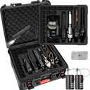 Pistol Gun Case for Multi Handguns - Hold Multiple Pistols & Magazines, Pre-cut Waterproof Hard Shell Gun Box, TSA Approved Pistol Case for SIG Sauer, Smith & Wesson, for Colt, for Revolver, for Glock, 16.1 x 14.5 x 8.6 inches