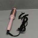 1.5 Thermal Brush for Voluminous Blowout Curls, Negative Ion Heated Round Brush for Shiny & Anti-frizz Styling, 12 Heat Settings for All Hair Type, Dual Voltage, Even Heat Distribution