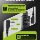 2-Pack K-Type Connector Detachable Air Tube Earpiece Headset for Global-ptt G0 G5 and Compatible with Rapid Radios Kenwood Radios Two Way Walkie Talkies (K-Type)