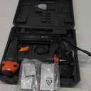 Pneumatic Brad Nailer,18 Gauge,2 in 1 Air Nail Gun Staple Gun,Accepts 2 Inch Brad Nails and Crown 1-5/8 inch Staples,with Carrying Case and 1000pcs Nails,for Carpentry, DIY,Woodworking (Black)