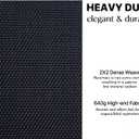 LEXMORE Placemats Set of 8 Vinyl/Plastic Woven Place Mats for Kitchen Table Indoor/Outdoor Washable Placemat Wipeable Dining Table Mats(Black)