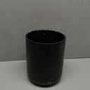 Matte Black Round Compact Trash Can Mini, 2 Gallons / 7.5L Garbage Bin, Tiny Wastebasket for Bathrooms, Office, Under Desk, Bedroom, Laundry Room, Kitchen, Kids Room, and Dorm