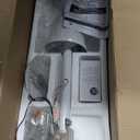 48" White Weatherproof Industrial Ceiling Fan High-Performance DC Motor Wall Control Ideal for Outdoor Patios, Gyms & Warehouses, Medium