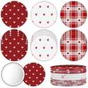 Geetery 120 Pcs Heart Compact Mirrors Gifts Bulk Mini Small Circle Portable Pocket Purse Red Love Heart Mirrors for Makeup Travel Women Mother Friends Adults Office Coworker Employee Team Staff Gifts