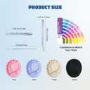 5-In-1 Silicone Makeup Palette Cosmetic Palette, Multifunction Makeup Mixing Palette with Spatula Tool For Nail Art, Eye Shadow, Eyelash Glue Foundation Color Palette Light Blue