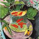 Comitok Gold Fish 1000 Piece Jigsaw Puzzle for Adults Henri Matisse Floor Hand Difficult Challenging Puzzles with Letters on Back Art Game Fun Toy for Women & Men Gift