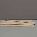 Nuanchu 12 Pcs Unfinished 3D Decorative Wood Trim Molding 15.75inch Decorative Wood Molding Cute DIY Trim for Home Wall Cabinet Shelf Window Door(Triangle,25mm)