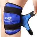 NEWGO Ice Pack for Knee Injuries Reusable, Knee Ice Pack Wrap Around Entire Knees for Replacement Surgery Recovery, Gel Cold Pack Wrap for Meniscus Tear, ACL, Swelling Pain Relief - Blue