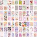 BOPART 70pcs Wall Collage Kit Aesthetic Picures, Danish Pastel Room Decor Aesthetic Collage Picture Wall Decor for Teen Girls Room Bedroom Dorm (4x6 inch)
