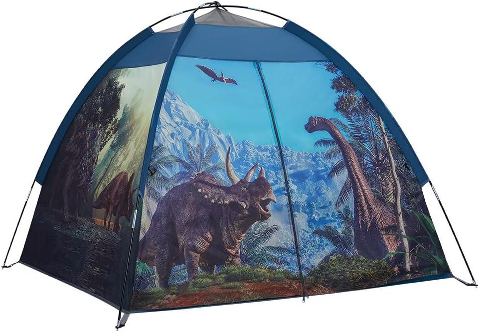 Mnagant Dinosaur Kids Play Tent-61x61x45Realistic Dinosaur Kids Tent Indoor & Outdoor, Pop Up Play House for Kid, Boys & Girls Age 3-12