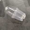 Premium Pack of 60 Growing Pots with Humidity Dome - Transparent Plastic Plant Pots - For Succulents, Seeds, Seedlings, Orchids, 2.25x3x3"