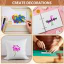 100 Pcs 7.5mil Acetate Stencil Sheets, 4 x 4 Inch Reusable Stencil Paper for Laser Cutting, Translucent Pet Stencils for Painting Wood DIY Craft Paint Template for Wall Home Decor