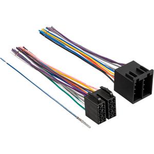 NuIth 16 Pin Male & Female Stereo Wire Harness Adapter Fit for Freightliner 04-21, Volvo 04-16, Peterbilt 06-18, Kenworth 08-20, OEM Radio Connector to Pioneer JVC Kenwood Sony