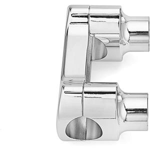 Wsays Chrome 2 inch Riser 1.25" Top Cover Handlebar Clamp Kit Compatible with Harley Touring Dyna Softail Sport Glide, FXDR, FXDRS, Fat Bob, Fat Boy 2018UP
