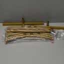 6.6FT Metal Wedding Arch Stand Gold Square Arched Backdrop Frame for Party Ceremony Valentines Day Birthday Bridal Baby Shower Garden Floral Balloon Arch Decoration