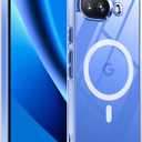 SPIDERCASE Magnetic for Google Pixel 10A Case, Military Grade Drop Protection Slim Crystal Clear Shockproof Anti-Fingerprint Phone Case, Phone Case for Pixel 10A, Clear