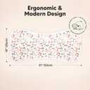 Organic Burp Cloths Baby Boy & Girl - 5-Pack Super Absorbent Cotton Burping Cloths for Babies, Soft & Plush Newborn Spit Up Rags, Infant Towels for Milk Spit Up, Unisex, Large 21" x 10" (Sweet Charm)