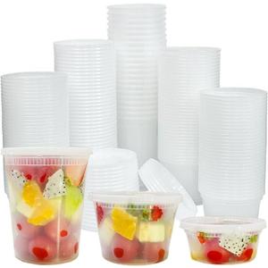 80 Sets Deli Containers with Lids, 32/16/8 oz Food Storage Containers with Lids, BPA Free Leakproof Freezer Storage Containers, Microwave | Dishwasher | Freezer Safe