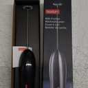 Bodum Schiuma Battery Operated Milk Frother for Coffee, Lattes, Hot Chocolate, Mocha, Cappuccino, Polished Stainless Steel