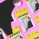 Bonks One Size Fits All Thong for Women, Pre-washed Emergency Panties  Stretchable and Seamless Underwear (Black)