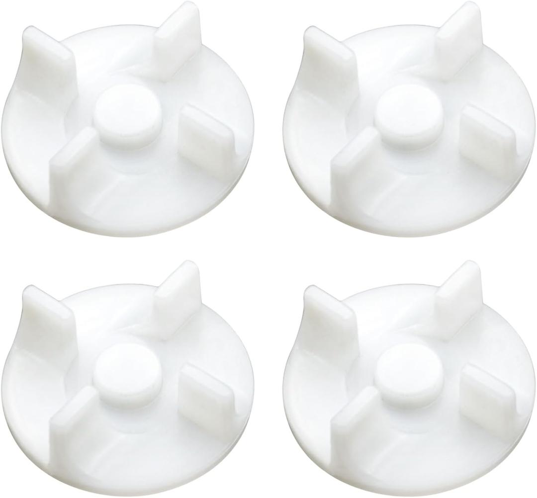 4Pcs Motor Coupler for Eco Twin, Eco Plus and Blue Leaf Mixers,White, Mixer Replacement Part