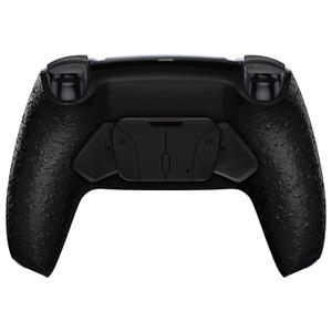 eXtremeRate Textured Black Programable RISE4 V4 Remap Kit for PS5 Controller BDM-030 040 050 060, Upgrade Board & Redesigned Back Shell & 4 Back Buttons for PS5 Controller - Controller NOT Included,  Textured Black