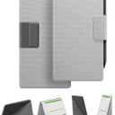 Case for Remarkable Paper Pro Move 7.3" with Multi-Angle Stand, 1:1 Fit Smart Folio Cover with Auto Wake/Sleep | Premium Mosaic Weave Cover | Microfiber Lining | Strong Magnet(Z-Grayish White)