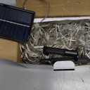 30.5FT Solar Christmas Icicle Lights for Outside, 8 Modes Snowflake & Star Eaves Christmas Decorations, Waterproof Outdoor Solar String Lights Decor for Gazebo, Patio (White)