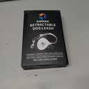 ILOMAX 360 Tangle-Free Retractable Dog Leash Built-in Waste Bag Dispenser Under Handle 2 Rolls Poop Bags Included Heavy Duty Tape Leash for Dogs up to 30kg Carry Pouch Included.16ft (White, L)