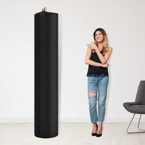 Chengu Jumbo Rug Storage Bag with Drawstring up to 6 x 9 ft, Black Carpet Bag 20 x 92 Inch Protection Large Nylon Rolled Rug(1 Roll)