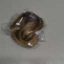 RUWISS Claw Clip Short Human Hair Ponytail Extension with Bendable Metals for DIY Styles Straight Messy Bun Hair Piece for Women Hairpieces for Daily Wear,9 Inch Medium Brown with Honey Blonde