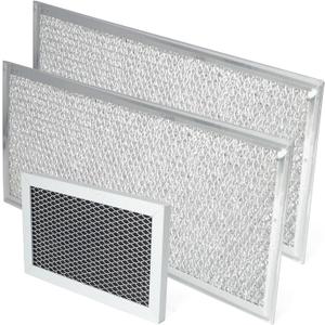 3 Pcs Grease Filter Kit Compatible with GE Microwave Oven JVM6175SF1SS JVM6175SK1SS JVM6175SK2SS JVM6175SK3SS