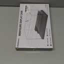 Mlikero Minifigure Display Case for Action Figures Blocks, Clear Dustproof Acrylic Display Box Storage with 3 Movable Steps Gifts for Children,Black (1 Pack)