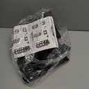 TRZZ 4-Tier Small Shoe Rack, Vertical Narrow Stackable Organizer with Removable Partition, Efficient Shoe Storage for Closet, Entryway, and Small Spaces (Black)