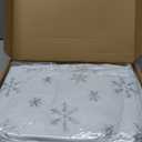 72 inch Christmas Tree Skirt,White Faux Fur Tree Skirts Thick Soft Christmas Ornaments,Extra Large Xmas Tree Skirt for Christmas Home Decorations Xmas Party Holiday Decorations