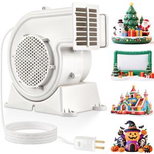 Saillong AH-3 100w Air Blower for Inflatable Yard Decoration, Halloween Air Inflatable Replacement Motor, Quiet Fan Blower Motor for 14ft, 16ft Inflated Movie Screen, Garden Yard Christmas Decor